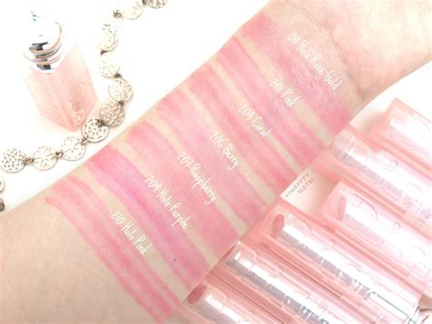 dior lip balm swatches